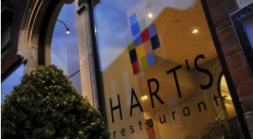get fifteen percent off your food bill at Harts with the Park Card