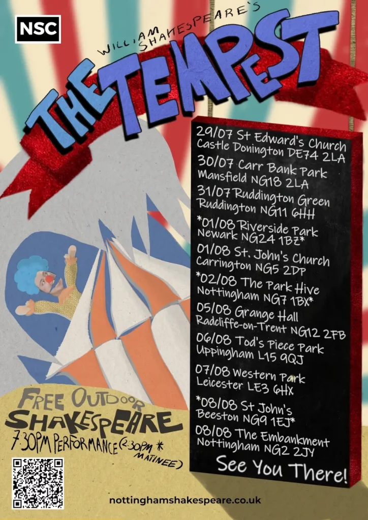 Shakespeare in the Park – The Tempest @ The Park Hive